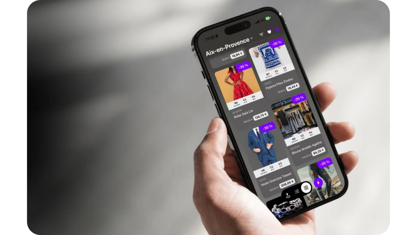Le fil des décotes en cours à Aix-en-Provence dans l’application dkot